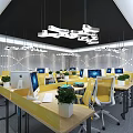 Science and Technology Office of Modern Public Office Area 3d model