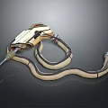 Flexible Hose Handheld Industrial Equipment With Metallic Components And Curved Tubing