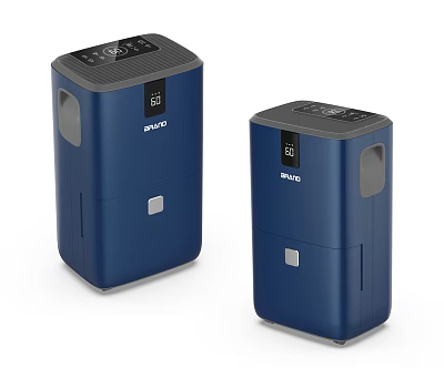 SHARP Blue Household Appliances With Modern Design And Control Panel Two Units 3d model