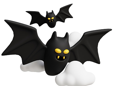 Cartoon Bat Anime Bat Halloween Items model