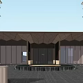 modern demonstration area 3d model