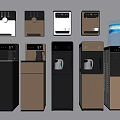 Various Modern Household Water Dispensers With Stylish Designs And Colors For Daily Use