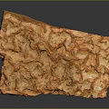 Natural Wood Stone Material With Rich Brown Texture And Decorative Surface