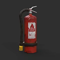 Fire Equipment Red Fire Extinguisher With Black Hose And Yellow Component