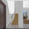 Modern Bright Loft Open Plan Living And Dining Room Interior With Chic Cozy Furnishings