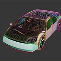 Modern Concept Car with Streamlined Body Black Roof White Exterior Large Windows Black Alloy Wheels