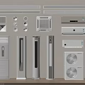 Modern Home Air Conditioners and Fans Featuring Wall Mounted Standing and Cabinet Models
