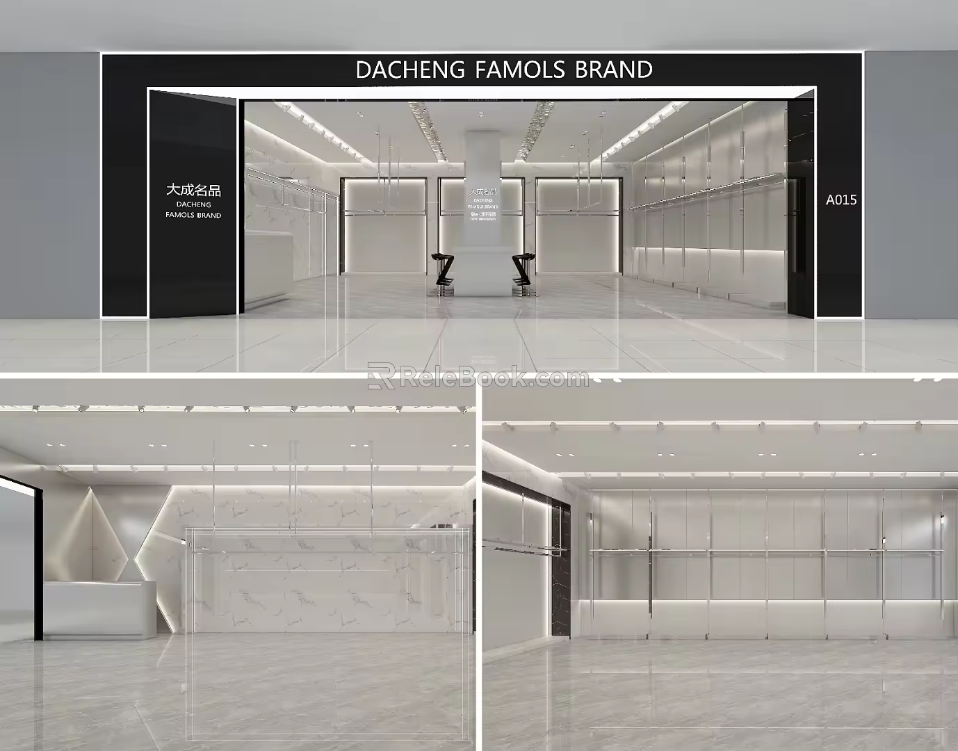 Modern Clothing Store 3d model
