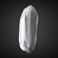 Pink Gray White Color Block Sweater With Round Neck And Long Sleeves