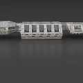 Highly Detailed 3D Sci Fi Spaceship Model With Futuristic Exterior Design