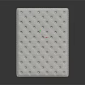 Comfortable Mattress With White Surface Ventilation Holes Orange Edges And Layered Design