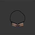 Vintage Copper Goggles With Black Leather Strap Yellow Lenses On Reflective Background