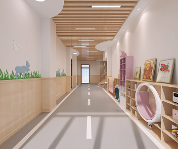 Modern Kindergarten 3d model