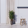 Chinese-style stool bench 3d model