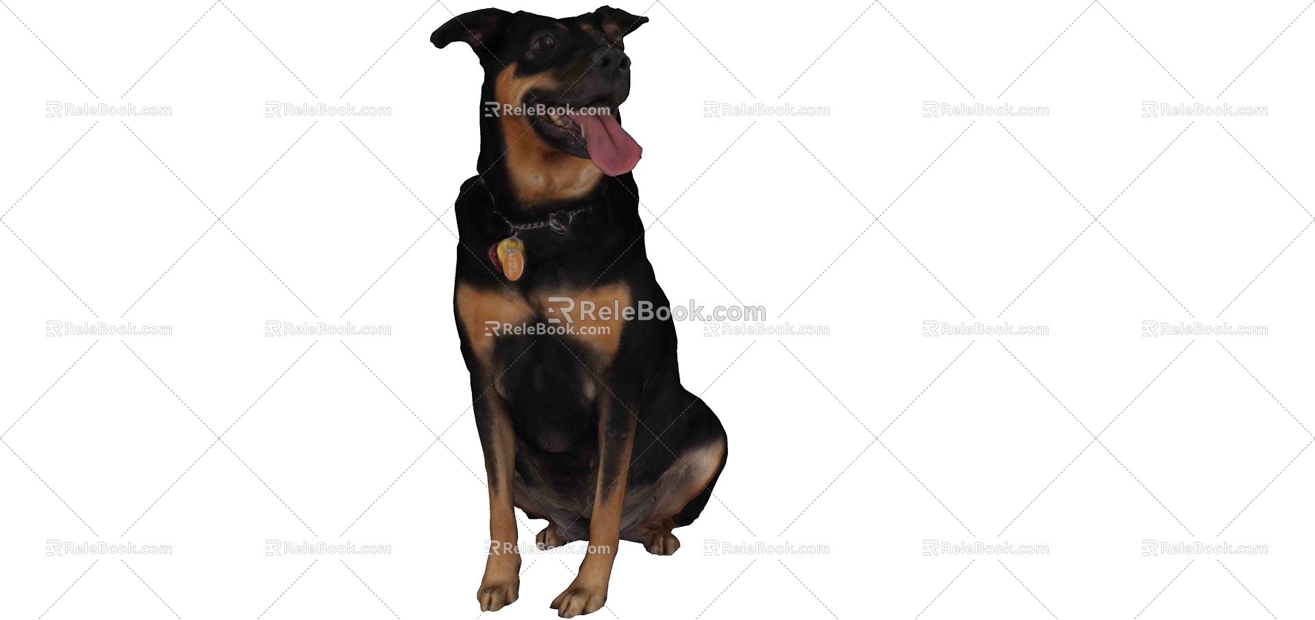 Modern Dog Animal Dog 3d model