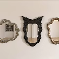 Decorative Wall Mounted Mirrors With Ornate Frames In Silver Gold And Black Designs