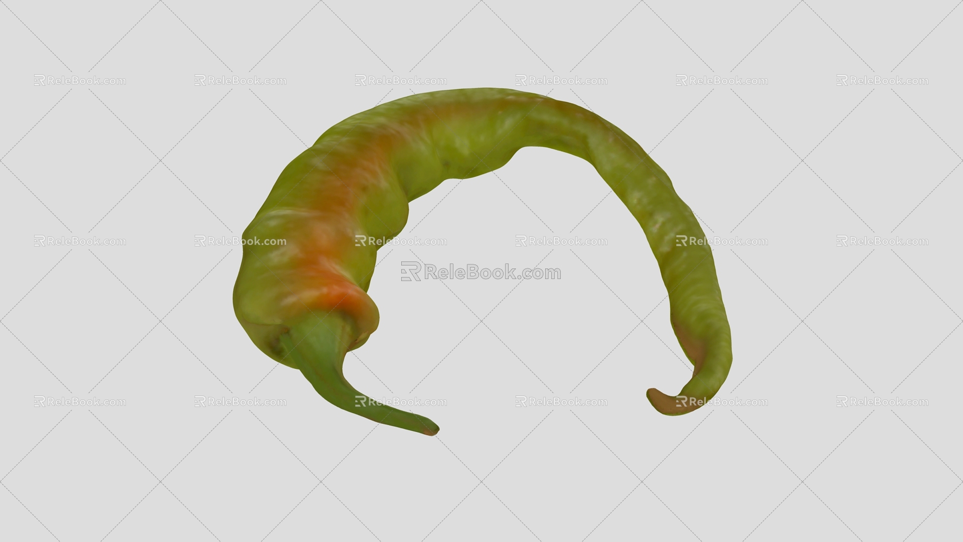 Pepper 2 Scan Pepper Vegetable Green Pepper 3d model