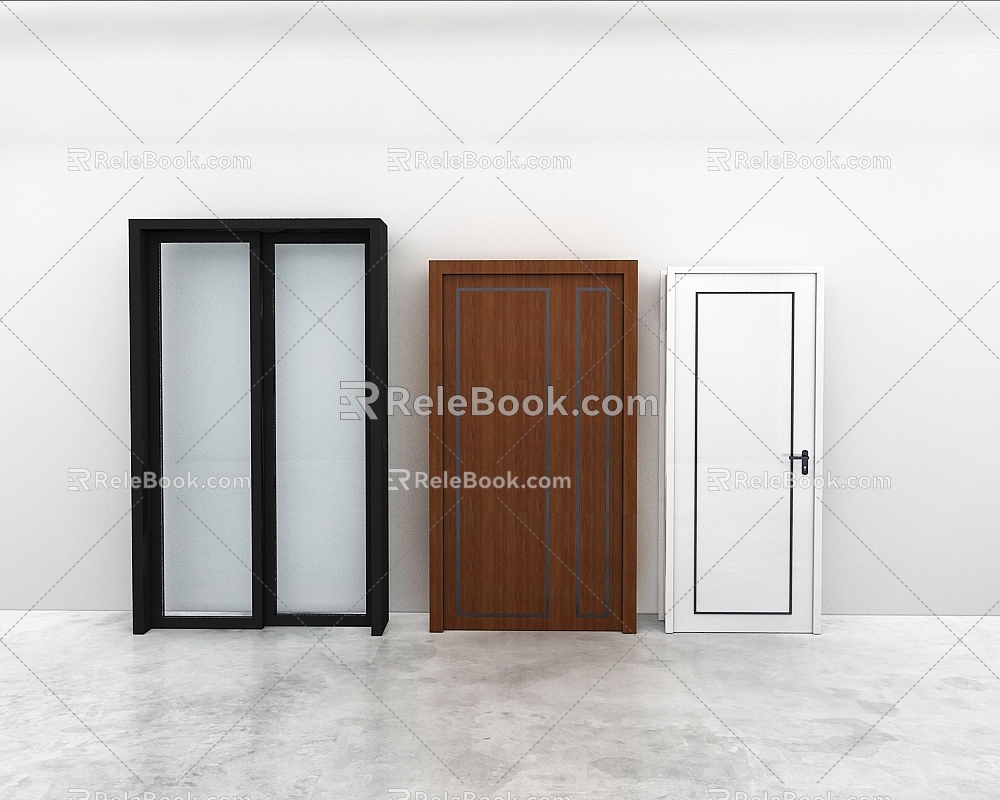 Door combination 3d model