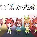 Chibi Style The Quintessential Quintuplets Dolls With Cat Ears And Different Hair Colors