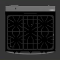 Modern Stainless Steel Gas Stove With Sleek Design Burners And Oven As Kitchen Appliance