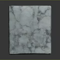 Natural White Marble Block with Gray Veins for Home Decoration