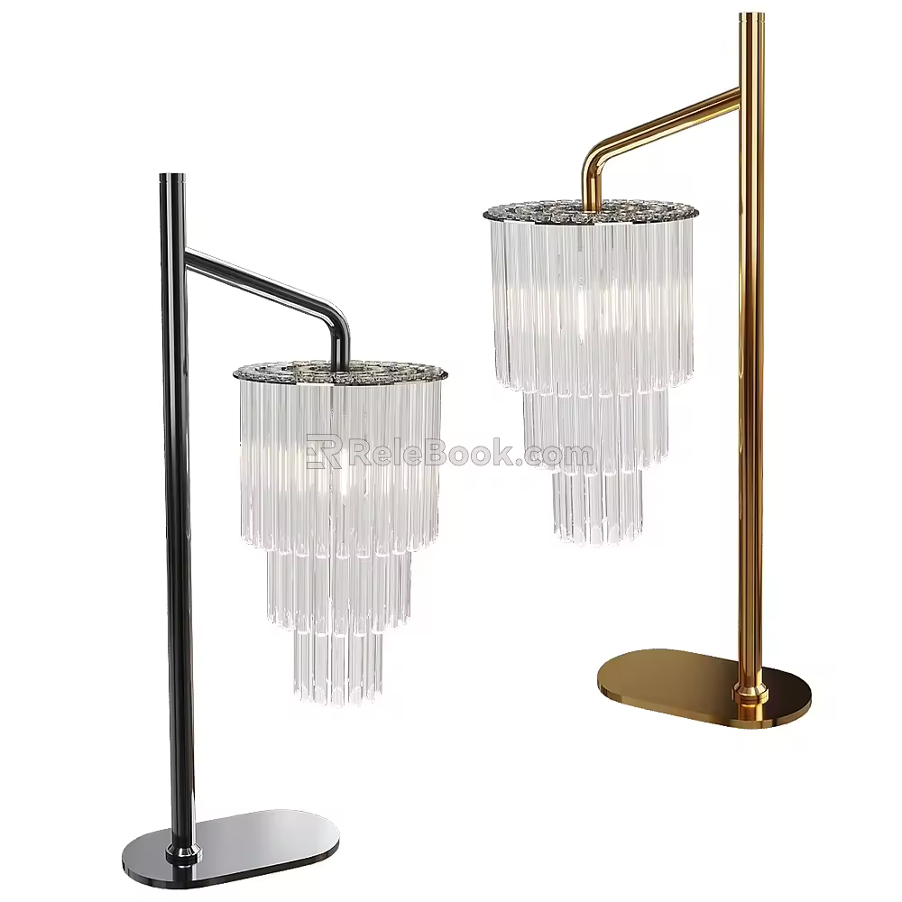 Light Luxury Crystal Table Lamp Single Head Table Lamp 3d model