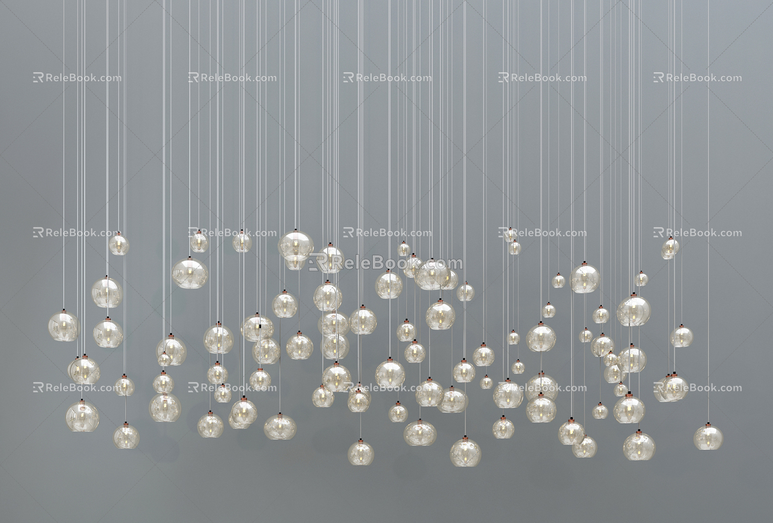 Modern chandelier 3d model