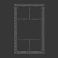 Sturdy Industrial Metal Frame Structure With Rectangular Design And Cross Supports