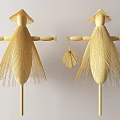 Traditional Straw Agricultural Scarecrow Equipment for Farm Bird Deterrent Use in Fields