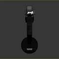 Modern Black Tactical Assault Rifle With Scope Grip And Rail System