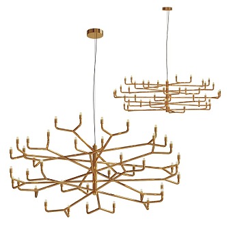 Metal chandelier 3d model