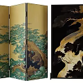 new chinese style screen 3d model