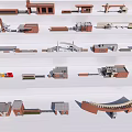Various Architectural Entrance Gate Models With Different Design Styles And Structural Features