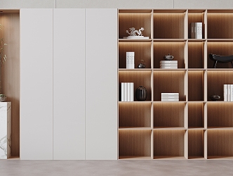 Modern bookcase 3d model