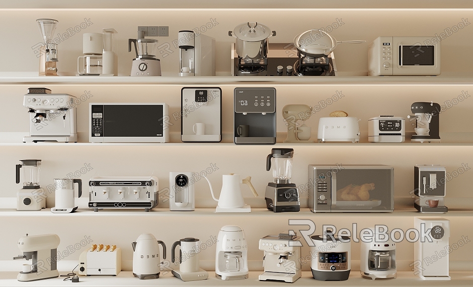 Kitchen Appliances Coffee Machine Bread Machine Rice Cooker Kettle Water Kettle Wall Breaking Machine Microwave Oven Oven Water Dispenser Chopsticks Box Gas Stove model