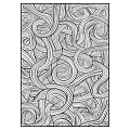 Black And White Abstract Swirl Line Pattern With Intricate Curves Design