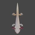 Unique Axolotl With Pink Feathery Gills And White Smooth Body Appearance