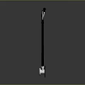 Essential Daily Necessities Stethoscope With Black Flexible Tube And Shiny Silver Chest Piece