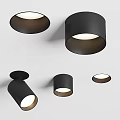 Sleek Modern Black And White Downlights And Spotlights For Home Ceiling Lighting