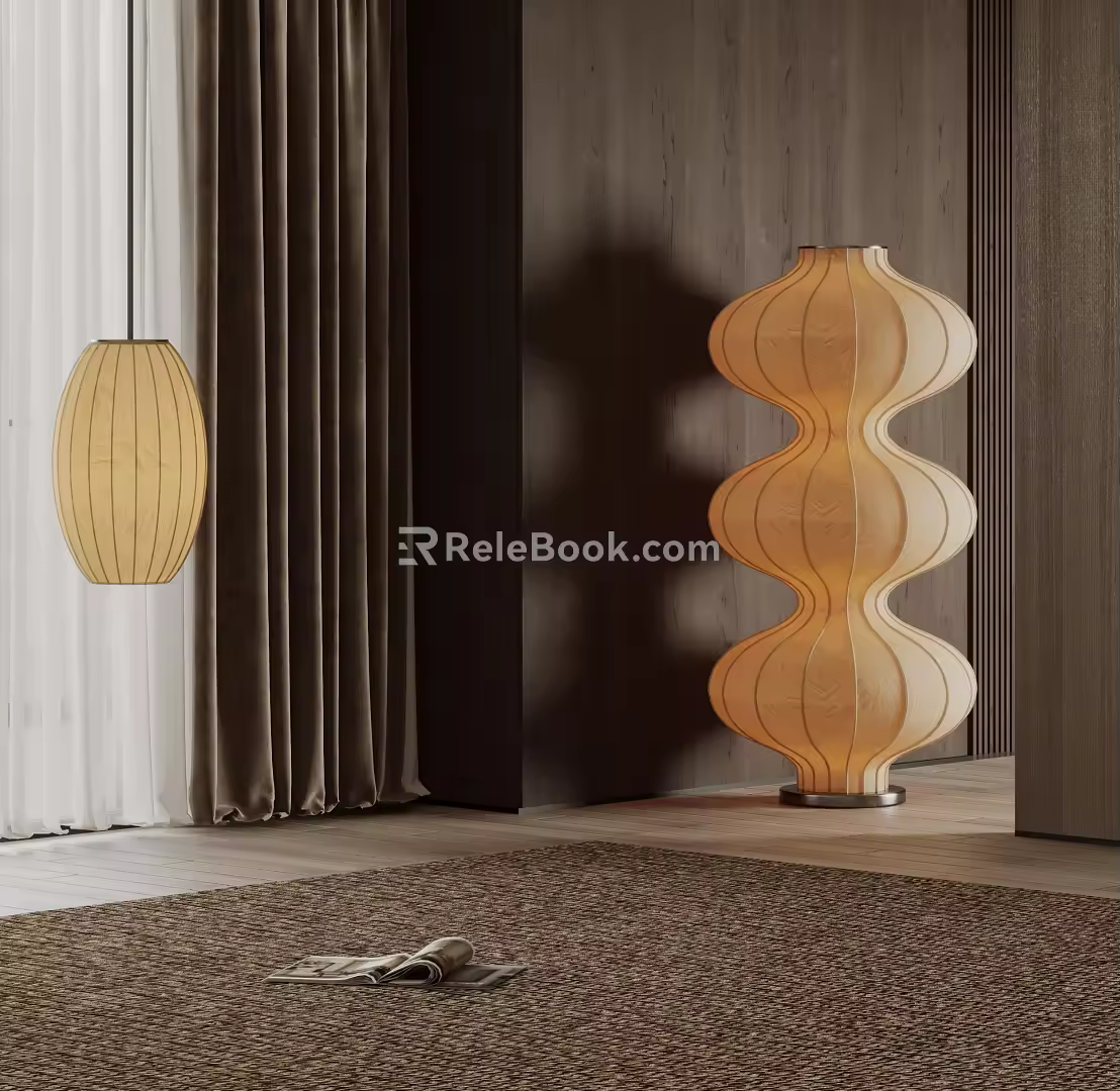 Quiet Floor Lamp 3d model