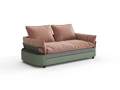 Modern double sofa 3d model