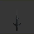 Detailed 3D Rendered Blue Shark With Long Tail Isolated On Gray Background