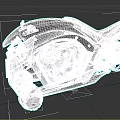 Futuristic Copper And Black Motorcycle With Sleek Body And Unique Wheel Design