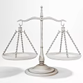Commercial Equipment Brass Colored Balance Scale With Double Pans And Hanging Chains