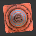 Orange And Blue Striped Traffic Cone With Graffiti Text Legalize Marijuana