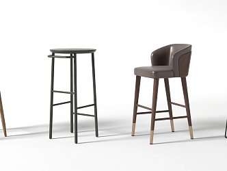 Modern Bar Chair 3d model