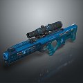 rifle semi-automatic rifle combat rifle battle rifle carbine war rifle attack rifle 3d model