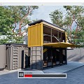 Modern Container Store Container Cafe Cultural and Creative Container Public Building Small Building Post Building 3d model