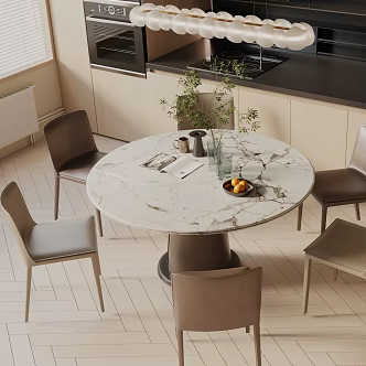 Modern dining table 3d model