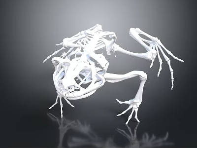 3D Rendered White Medical Device with Complex Structure Articulated Joints Reflective Surface on Black Background 3d model